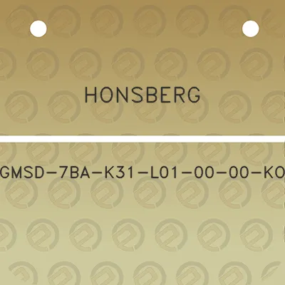 honsberg-gmsd-7ba-k31-l01-00-00-ko