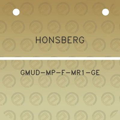 honsberg-gmud-mp-f-mr1-ge