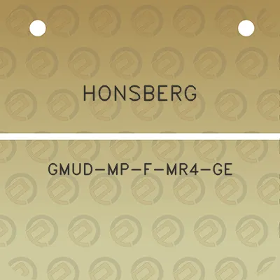 honsberg-gmud-mp-f-mr4-ge