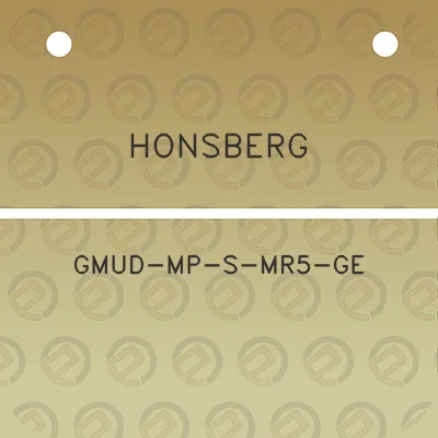 honsberg-gmud-mp-s-mr5-ge