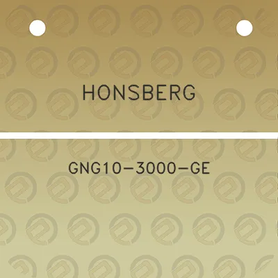 honsberg-gng10-3000-ge