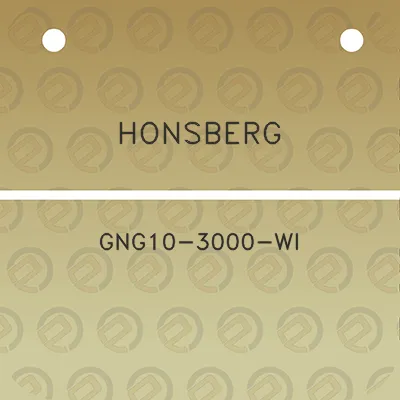 honsberg-gng10-3000-wi