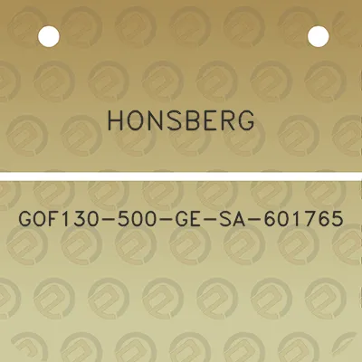 honsberg-gof130-500-ge-sa-601765