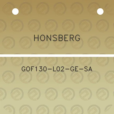 honsberg-gof130-l02-ge-sa