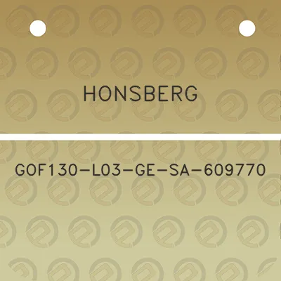 honsberg-gof130-l03-ge-sa-609770