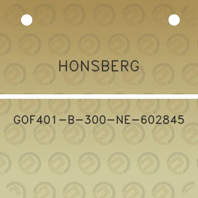 honsberg-gof401-b-300-ne-602845