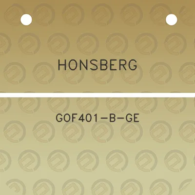 honsberg-gof401-b-ge