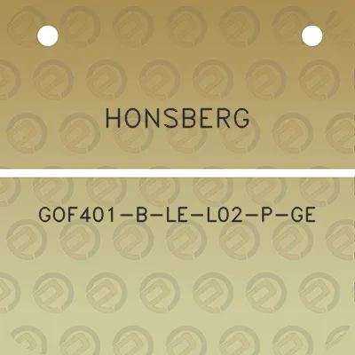 honsberg-gof401-b-le-l02-p-ge