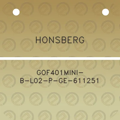 honsberg-gof401mini-b-l02-p-ge-611251