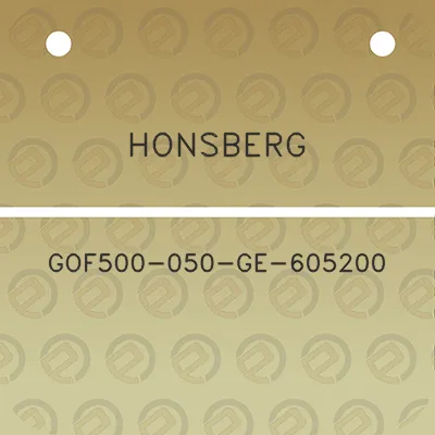 honsberg-gof500-050-ge-605200