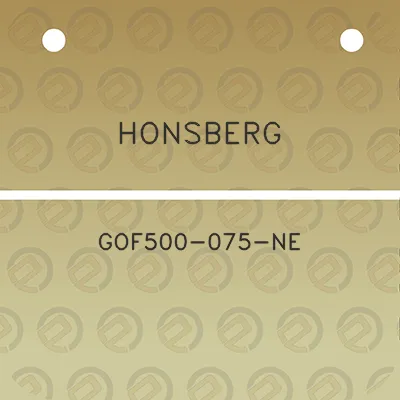 honsberg-gof500-075-ne