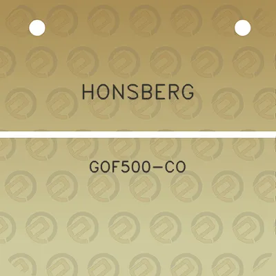 honsberg-gof500-co