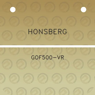 honsberg-gof500-vr