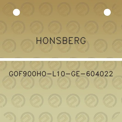 honsberg-gof900ho-l10-ge-604022