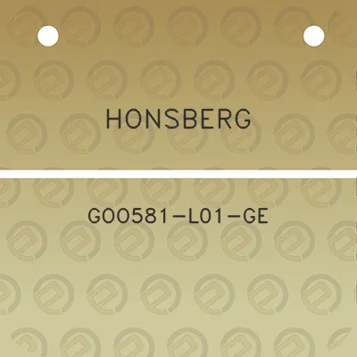 honsberg-goo581-l01-ge