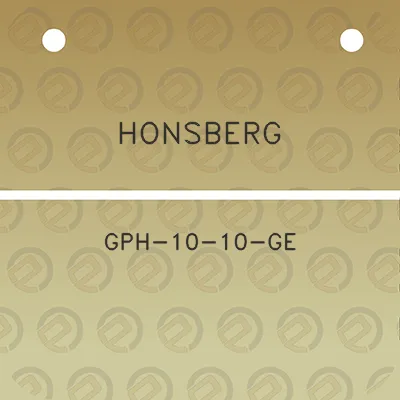 honsberg-gph-10-10-ge