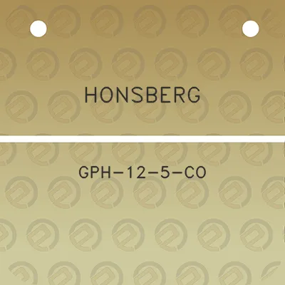 honsberg-gph-12-5-co