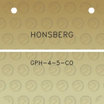 honsberg-gph-4-5-co