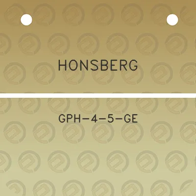 honsberg-gph-4-5-ge