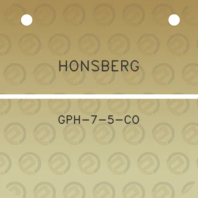 honsberg-gph-7-5-co