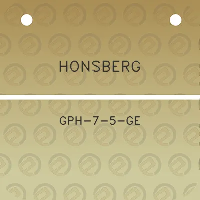 honsberg-gph-7-5-ge