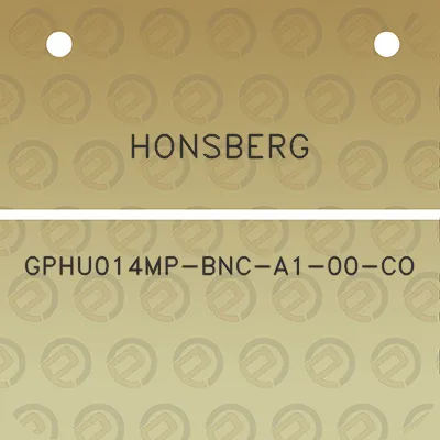 honsberg-gphu014mp-bnc-a1-00-co