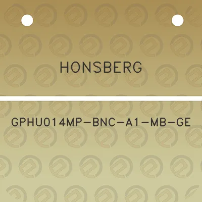 honsberg-gphu014mp-bnc-a1-mb-ge