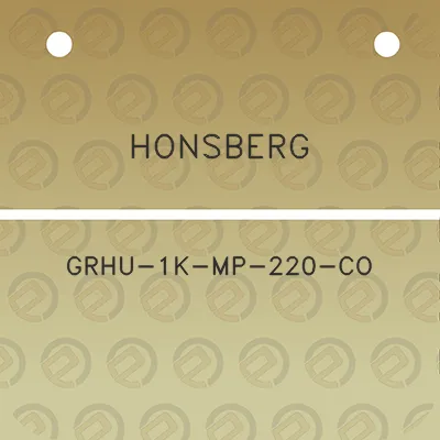 honsberg-grhu-1k-mp-220-co