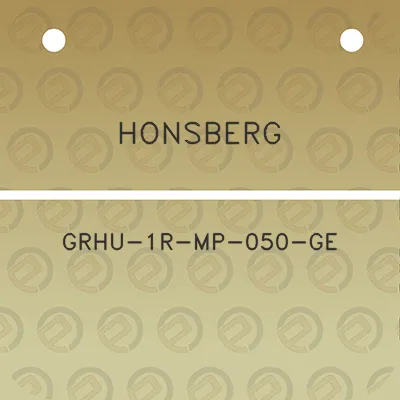 honsberg-grhu-1r-mp-050-ge