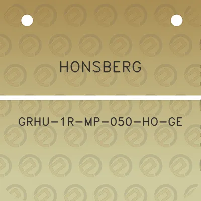 honsberg-grhu-1r-mp-050-ho-ge