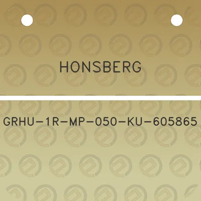 honsberg-grhu-1r-mp-050-ku-605865