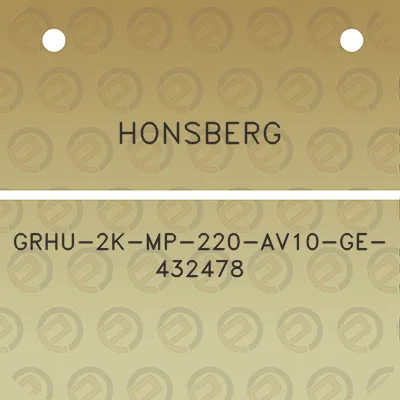 honsberg-grhu-2k-mp-220-av10-ge-432478