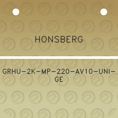 honsberg-grhu-2k-mp-220-av10-uni-ge