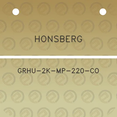 honsberg-grhu-2k-mp-220-co