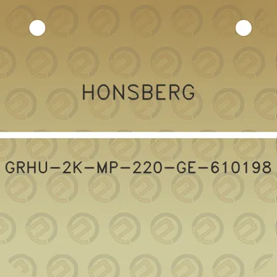 honsberg-grhu-2k-mp-220-ge-610198