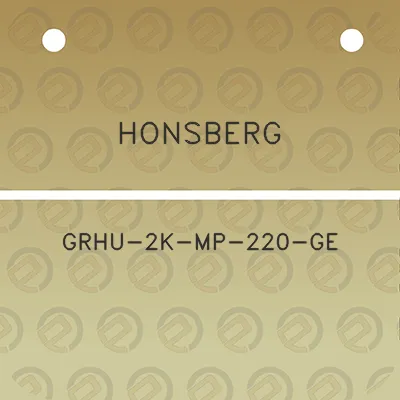 honsberg-grhu-2k-mp-220-ge