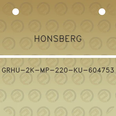 honsberg-grhu-2k-mp-220-ku-604753