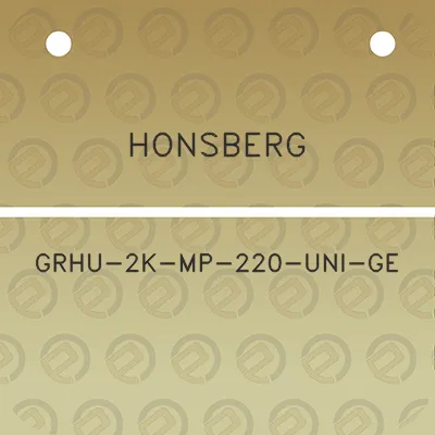 honsberg-grhu-2k-mp-220-uni-ge