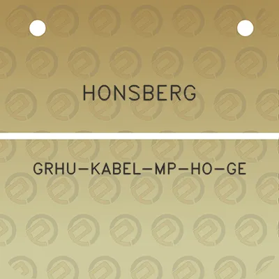 honsberg-grhu-kabel-mp-ho-ge