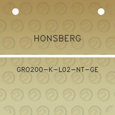 honsberg-gro200-k-l02-nt-ge