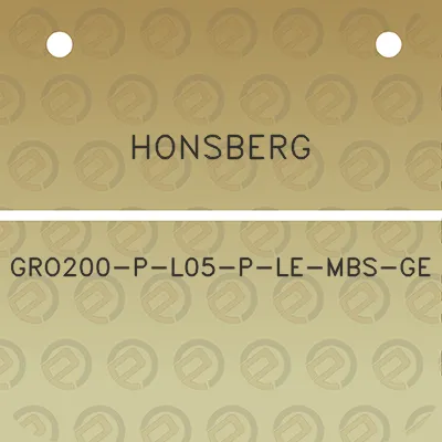 honsberg-gro200-p-l05-p-le-mbs-ge