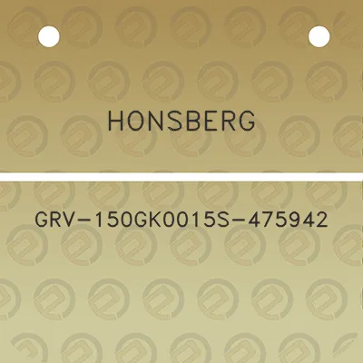 honsberg-grv-150gk0015s-475942