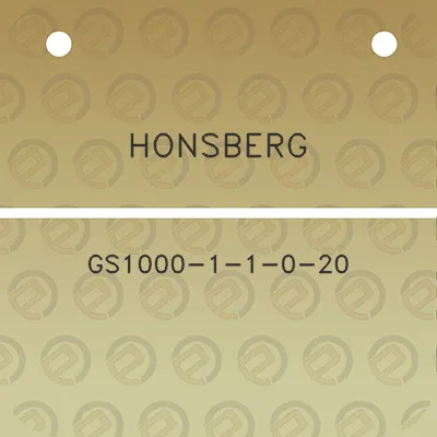 honsberg-gs1000-1-1-0-20