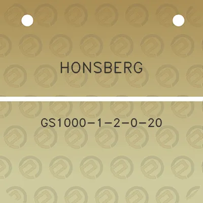 honsberg-gs1000-1-2-0-20