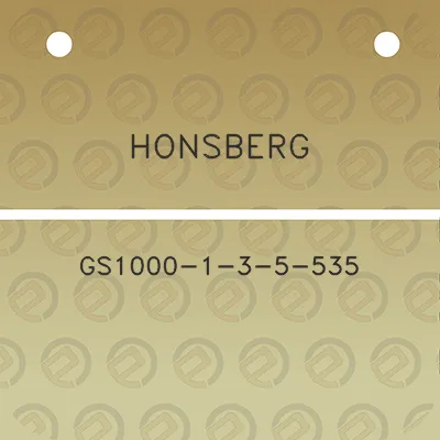 honsberg-gs1000-1-3-5-535