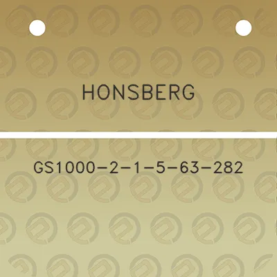 honsberg-gs1000-2-1-5-63-282