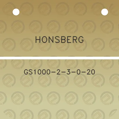 honsberg-gs1000-2-3-0-20