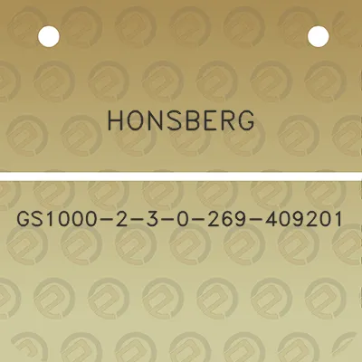 honsberg-gs1000-2-3-0-269-409201