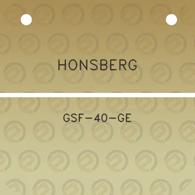 honsberg-gsf-40-ge