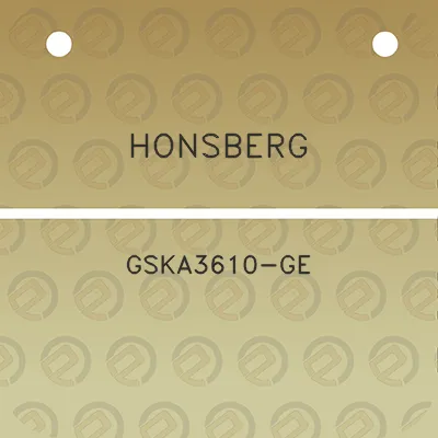 honsberg-gska3610-ge